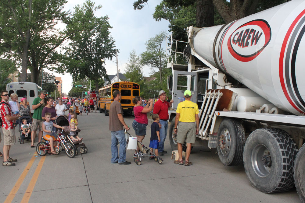 Photo of Carew Concrete at the Children's Parade in Appleton Wisconsin 2012
