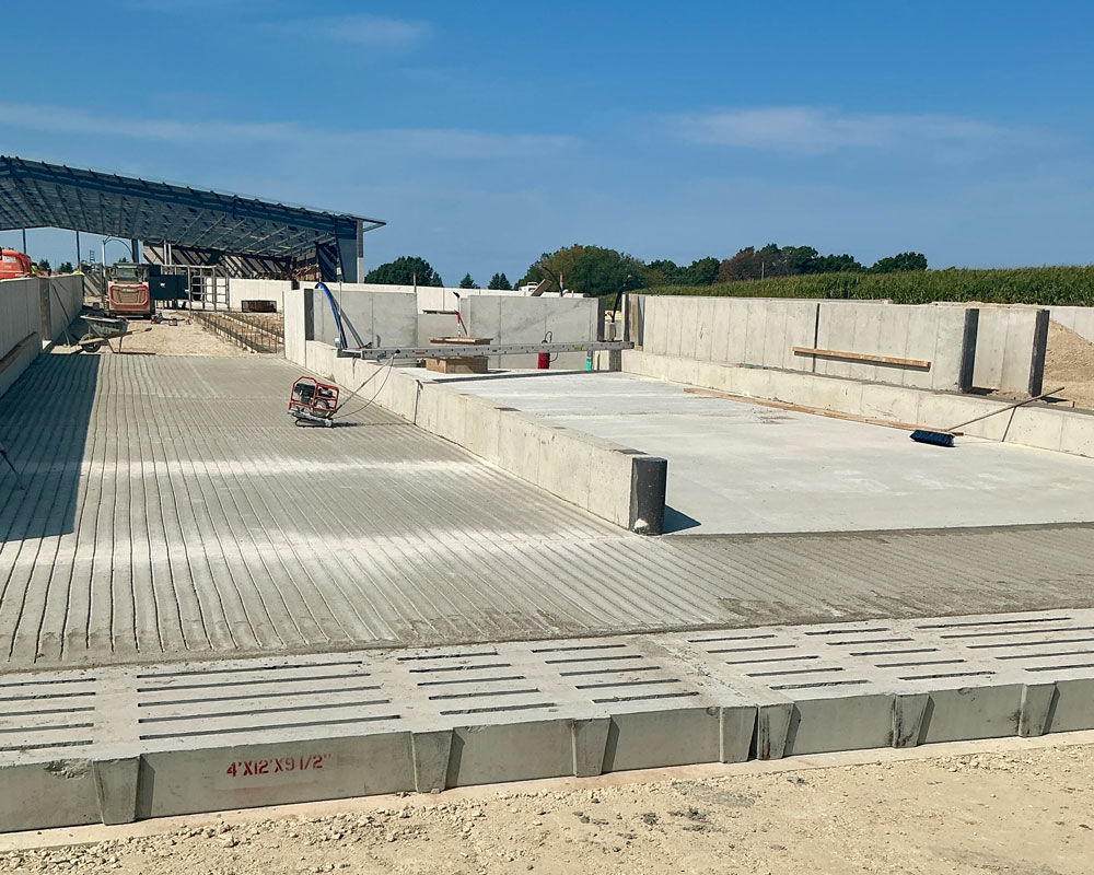 Exterior view of a pen area at Trillium Hills Farm