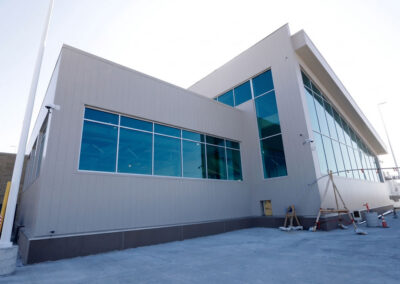 Upshot of one side of the new addition to the Appleton International Airport