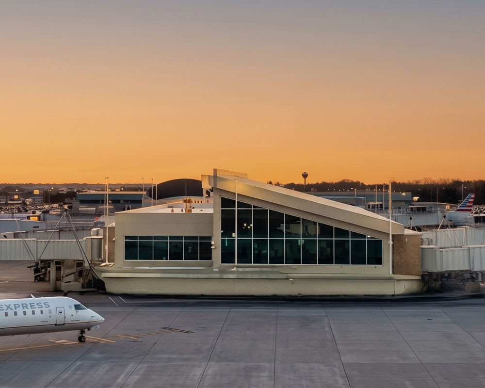 Exterior view of the Appleton International Airport